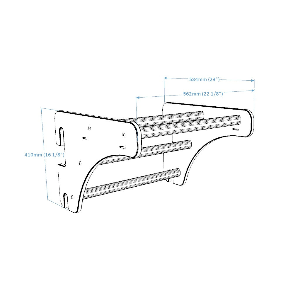 BenchK PB076 Wooden pull up bar in oak