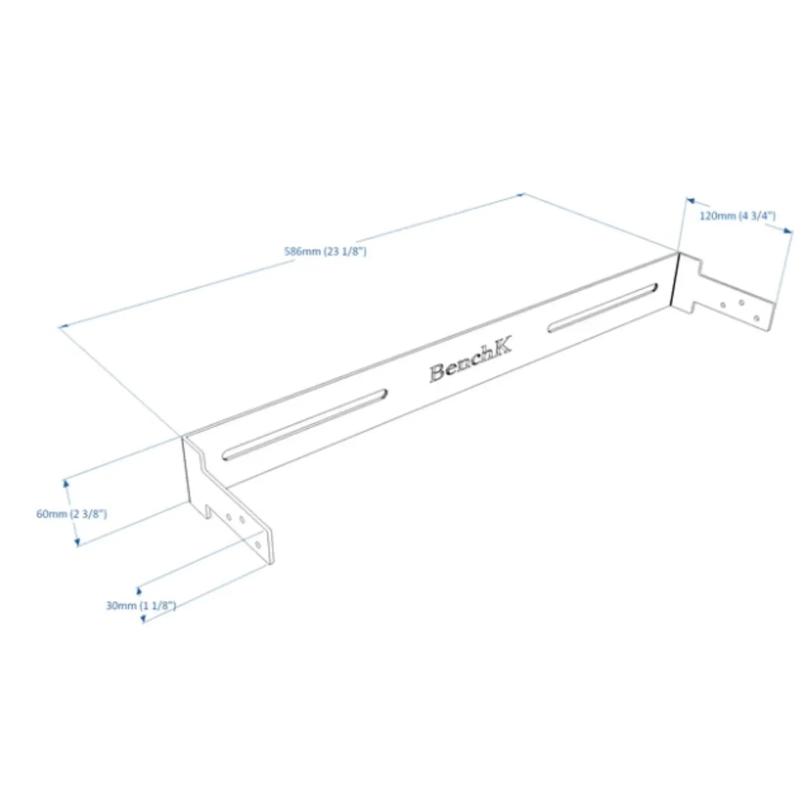 Wall holder BenchK WH1+S4 for BenchK 1 series wall bars