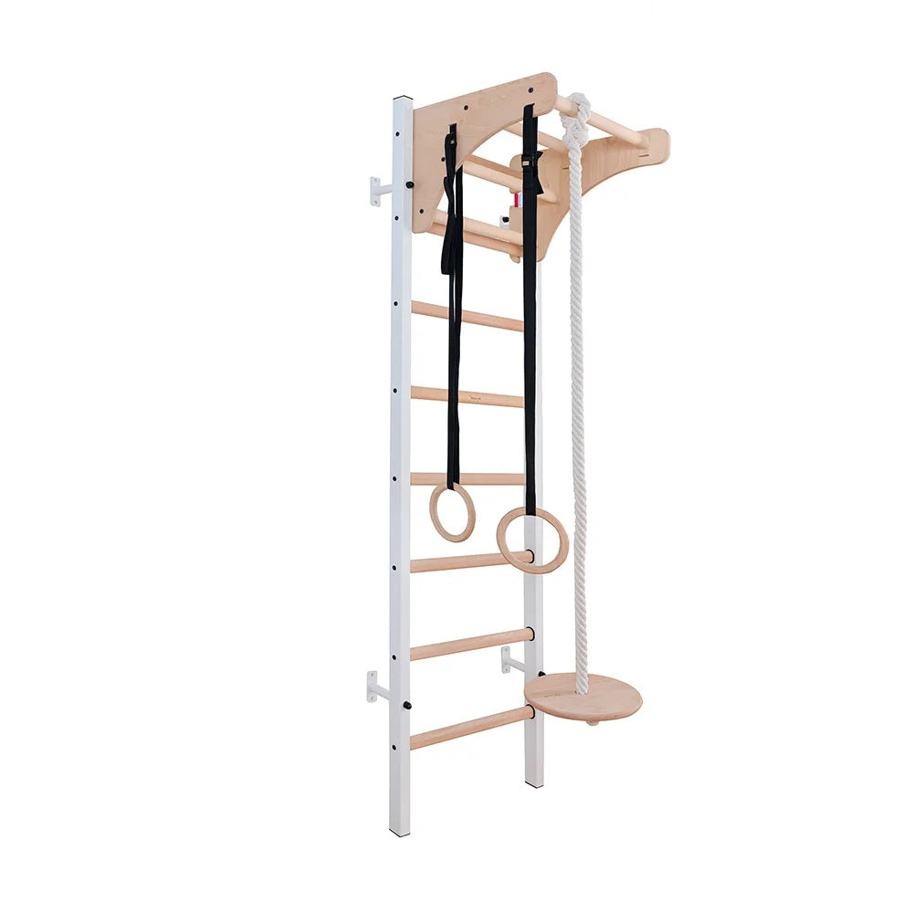 White Wall bars for kids room - BenchK 211W + A204