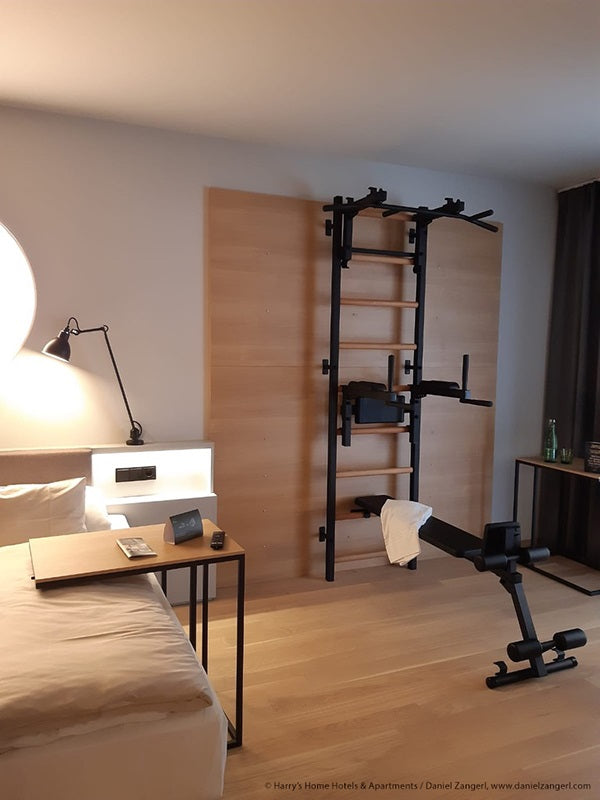Luxury wall bars for home gym, personal studio BenchK 733 Black