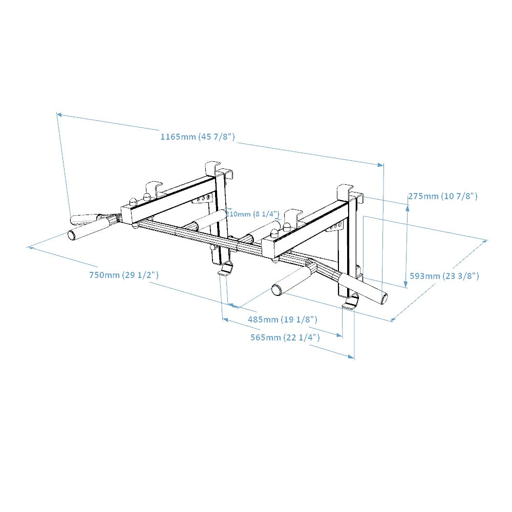 BenchK PB3W steel pull up bar