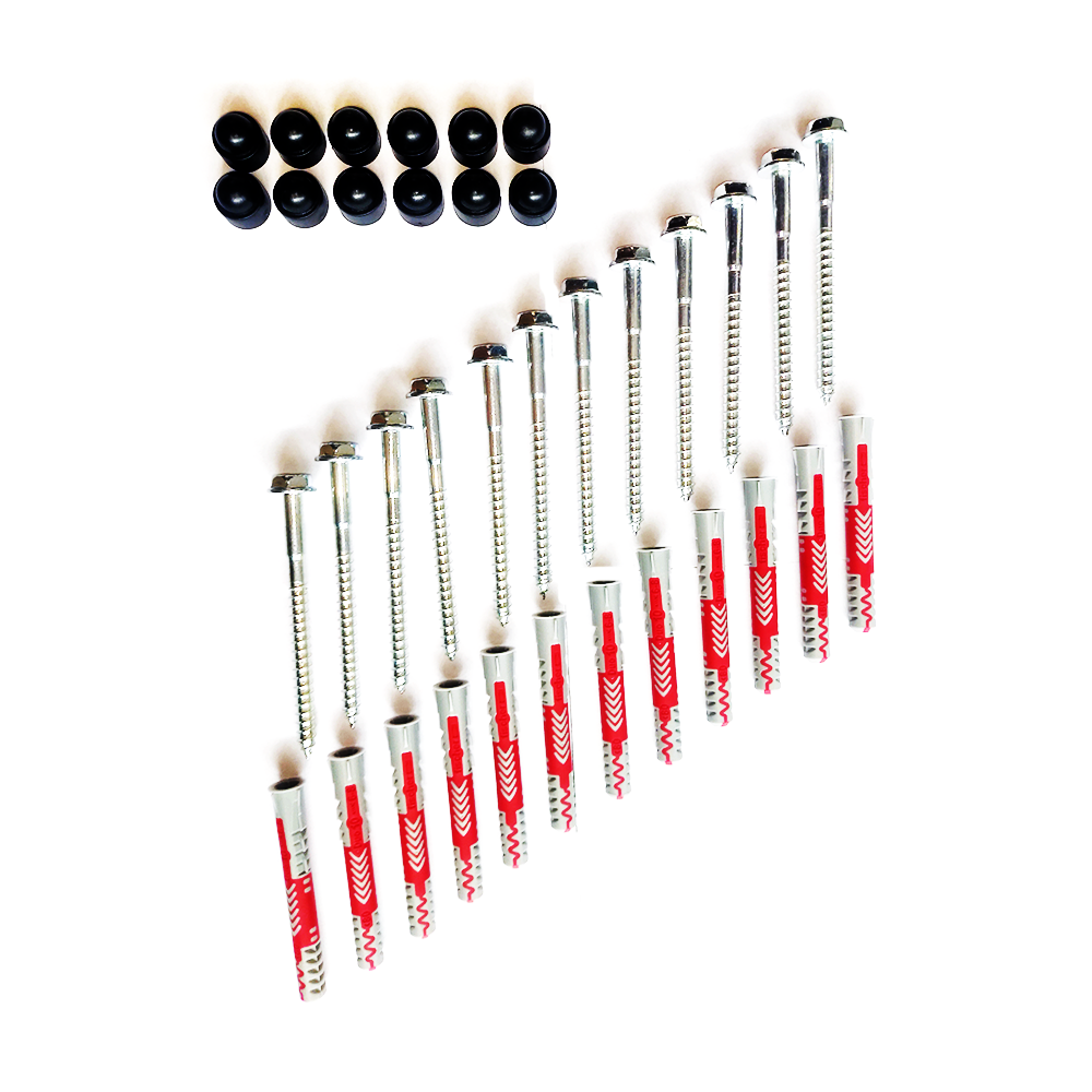 BenchK PS12 - Fischer 10 × 80 expansion plugs with BenchK wall bars screws (12 pcs.)