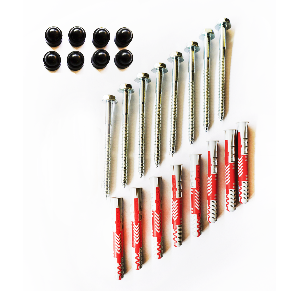 BenchK PS8 - Fischer 10 × 80 expansion plugs with BenchK wall bars screws (8 pcs.)