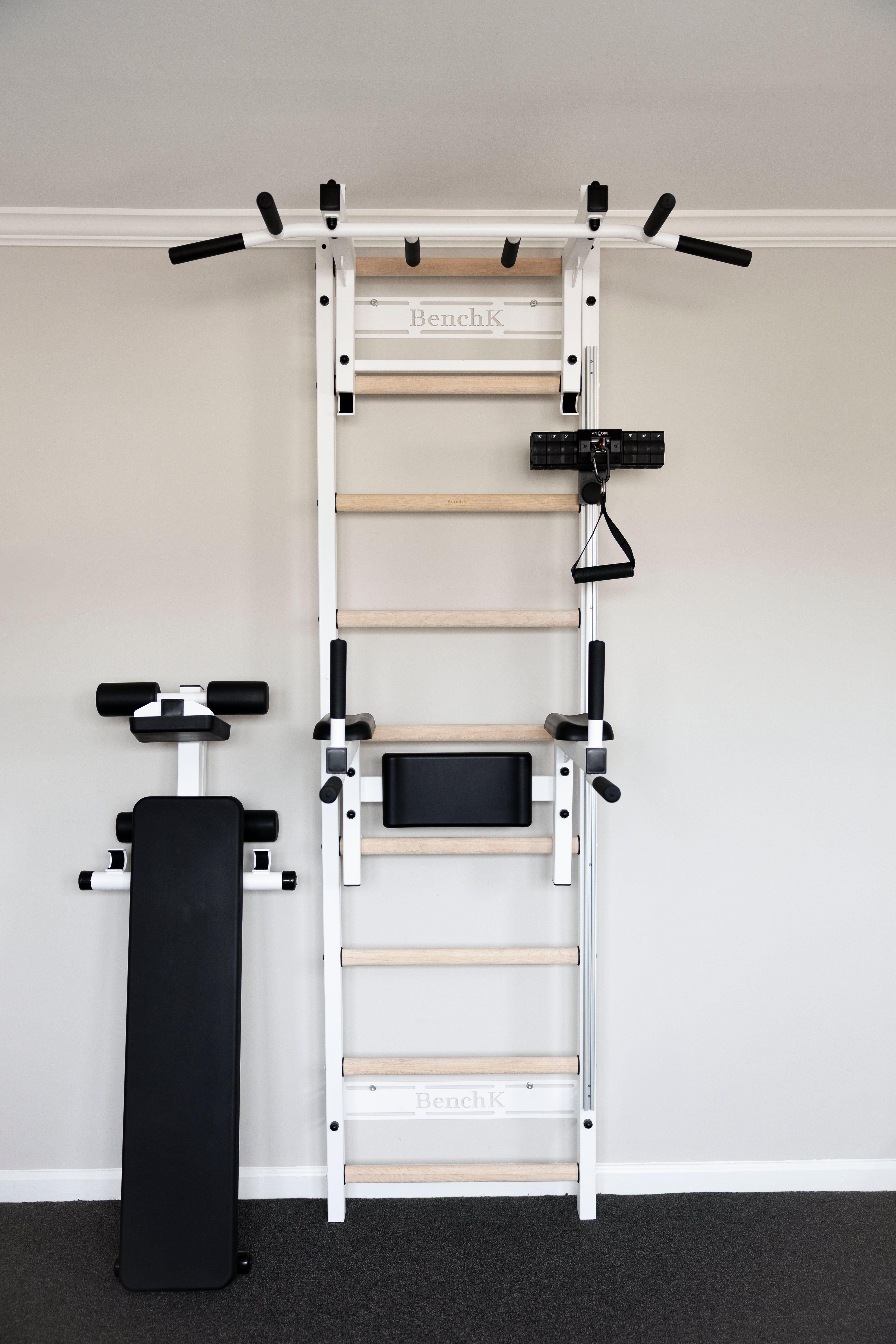 BenchK 700B wall bars + ANCORE PRO cable system bundle 55lbs